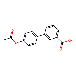 4-(乙酰氧基)联苯-3-甲酸 structure