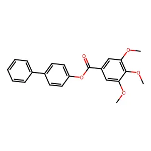(1,1'-Biphenyl)-4-YL 3,4,5-trimethoxybenzoate structure