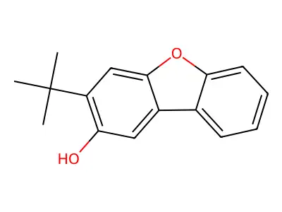 3-Tert-butyldibenzofuran-2-ol structure