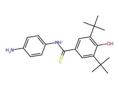 N-(4-Aminophenyl)-3,5-di-tert-butyl-4-hydroxybenzene-1-carbothioamide structure