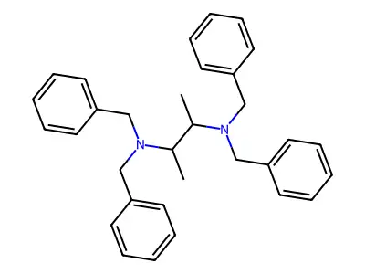 Dibenzyl[3-(dibenzylamino)butan-2-yl]amine structure