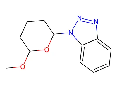 1-(6-Methoxyoxan-2-yl)-1H-1,2,3-benzotriazole structure