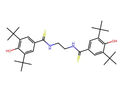 3,5-Di-tert-butyl-N-{2-[(3,5-di-tert-butyl-4-hydroxyphenyl)methanethioamido]ethyl}-4-hydroxybenzene-1-carbothioamide structure