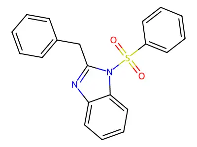 2-benzyl-1-(phenylsulfonyl)-1H-benzo[d]imidazole structure