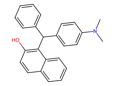 1-{[4-(Dimethylamino)phenyl](phenyl)methyl}naphthalen-2-ol structure
