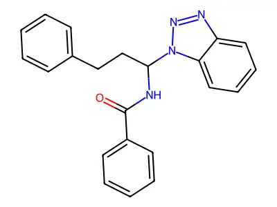 N-[1-(1H-1,2,3-Benzotriazol-1-yl)-3-phenylpropyl]benzamide structure