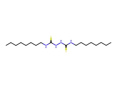 N,N'-Dioctyl-1,2-hydrazinedicarbothioamide structure