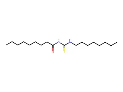 1-Nonanoyl-3-octylthiourea structure