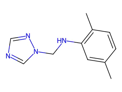 2,5-Dimethyl-N-(1H-1,2,4-triazol-1-ylmethyl)aniline structure