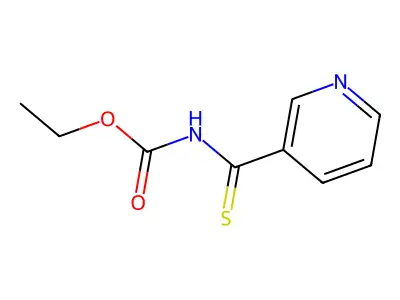 Ethyl pyridine-3-thioylcarbamate structure