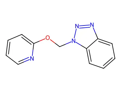 1-[(Pyridin-2-yloxy)methyl]-1H-1,2,3-benzotriazole structure