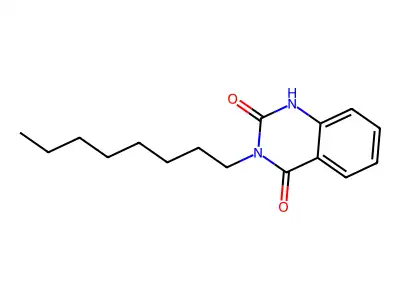 3-Octyl-1,2,3,4-tetrahydroquinazoline-2,4-dione structure