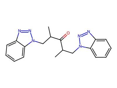 1,5-Bis(1H-benzotriazol-1-yl)-2,4-dimethyl-3-pentanone structure