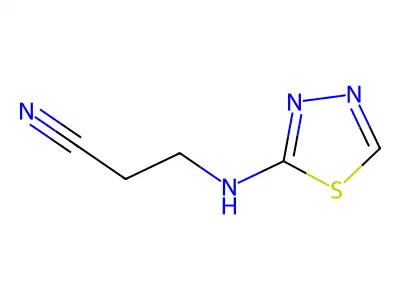 3-[(1,3,4-Thiadiazol-2-yl)amino]propanenitrile structure