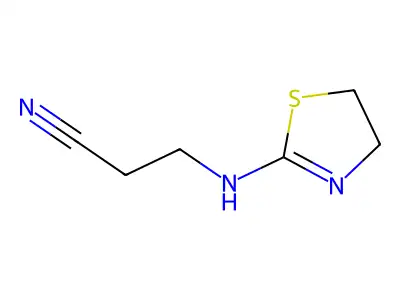 3-((4,5-Dihydrothiazol-2-yl)amino)propanenitrile structure