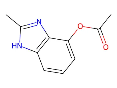 2-methyl-1H-benzo[d]imidazol-4-yl acetate structure