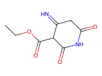 Ethyl 4-imino-2,6-dioxopiperidine-3-carboxylate structure