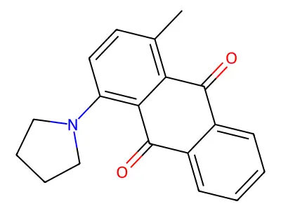 1-Methyl-4-pyrrolidin-1-ylanthracene-9,10-dione structure
