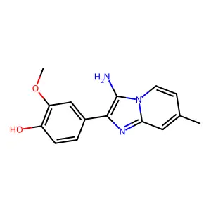 4-(3-Amino-7-methylimidazo[1,2-a]pyridin-2-yl)-2-methoxyphenol structure