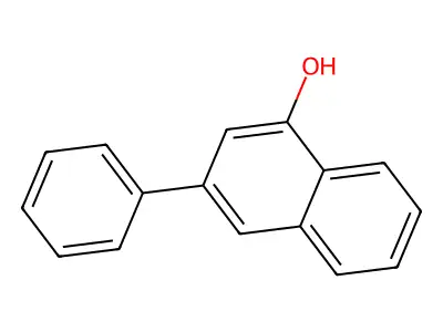 3-Phenylnaphthalen-1-ol structure