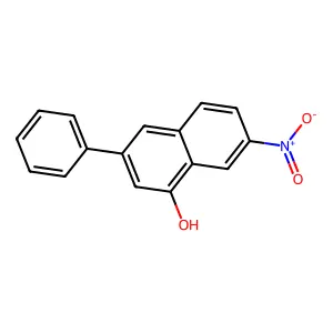 7-Nitro-3-phenyl-1-naphthol structure