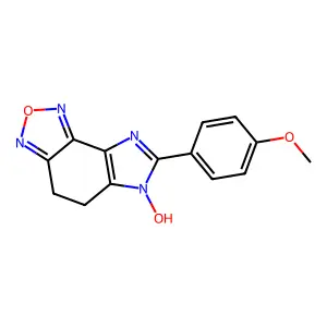 6-Hydroxy-7-(4-methoxyphenyl)-4,5-dihydroimidazo[4,5-e][2,1,3]benzoxadiazole structure