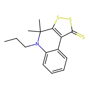 4,4-dimethyl-5-propyl-4,5-dihydro-1H-[1,2]dithiolo[3,4-c]quinoline-1-thione structure