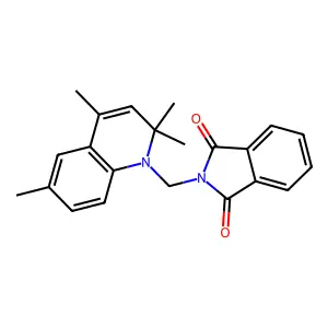 2-[(2,2,4,6-Tetramethyl-1(2H)-quinolinyl)methyl]-1H-isoindole-1,3(2H)-dione structure