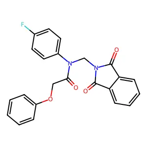 N-[(1,3-dioxoisoindol-2-yl)methyl]-N-(4-fluorophenyl)-2-phenoxyacetamide structure