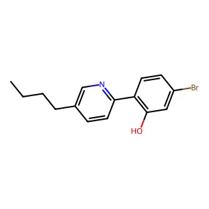 5-Bromo-2-(5-butyl-pyridin-2-yl)-phenol structure