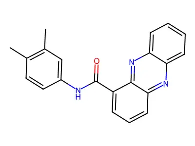 N-(3,4-dimethylphenyl)phenazine-1-carboxamide structure