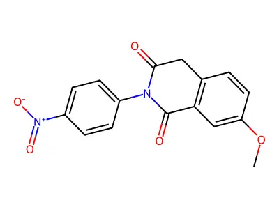 7-methoxy-2-(4-nitrophenyl)-4H-isoquinoline-1,3-dione structure