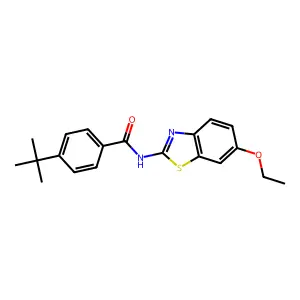 4-tert-butyl-N-(6-ethoxy-1,3-benzothiazol-2-yl)benzamide structure