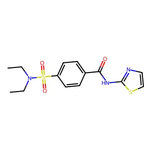 4-(diethylsulfamoyl)-N-(1,3-thiazol-2-yl)benzamide structure