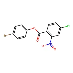 4-Bromophenyl 4-chloro-2-nitrobenzoate structure