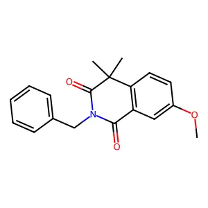 2-Benzyl-7-methoxy-4,4-dimethylisoquinoline-1,3-dione structure