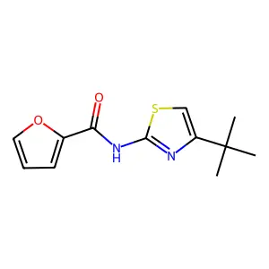N-(4-tert-butyl-1,3-thiazol-2-yl)-2-furamide structure