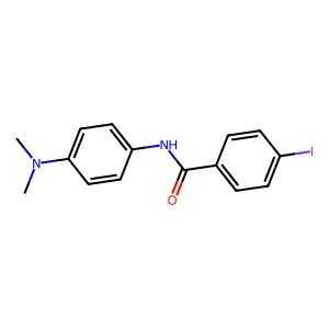 N-[4-(dimethylamino)phenyl]-4-iodobenzamide structure