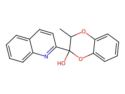 2-methyl-3-quinolin-2-yl-2H-1,4-benzodioxin-3-ol structure