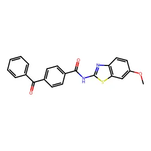 4-benzoyl-N-(6-methoxybenzo[d]thiazol-2-yl)benzamide structure
