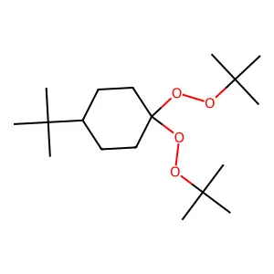 Peroxide, 1,1'-[4-(1,1-dimethylethyl)cyclohexylidene]bis[2-(1,1-dimethylethyl) structure
