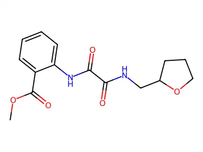 Methyl 2-({oxo[(tetrahydrofuran-2-ylmethyl)amino]acetyl}amino)benzoate structure