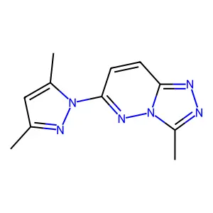 6-(3,5-Dimethylpyrazol-1-yl)-3-methyl-[1,2,4]triazolo[4,3-b]pyridazine structure