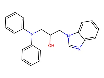 1-Benzimidazolyl-3-(diphenylamino)propan-2-ol structure