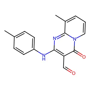 9-methyl-4-oxo-2-(p-tolylamino)-4H-pyrido[1,2-a]pyrimidine-3-carbaldehyde structure