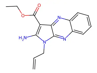 ethyl 2-amino-1-(prop-2-en-1-yl)-1H-pyrrolo[2,3-b]quinoxaline-3-carboxylate structure