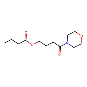 4-Morpholino-4-oxobutyl butyrate structure