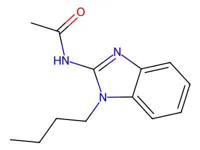 N-(1-butylbenzimidazol-2-yl)acetamide structure