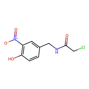 2-chloro-N-(4-hydroxy-3-nitrobenzyl)acetamide structure