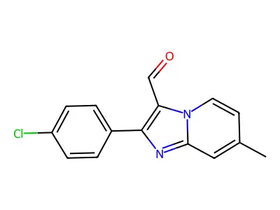 2-(4-Chlorophenyl)-7-methylimidazo[1,2-a]pyridine-3-carbaldehyde structure